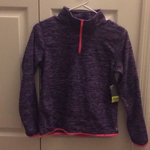 PURPLE ZIP UP SWEATSHIRT